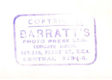 Agency stamp: Barratt’s Photo Press