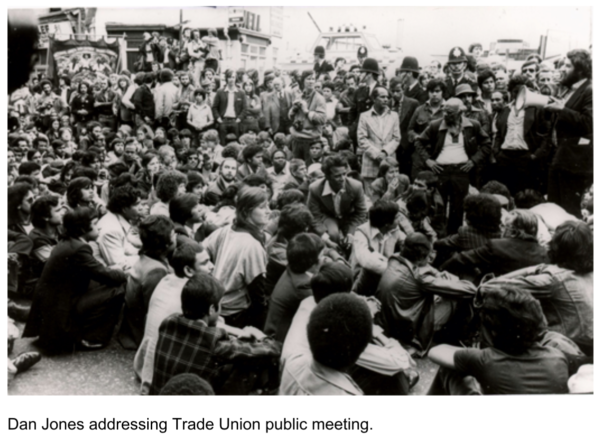 Photo search: Dan Jones addressing Trade Union – London 1978